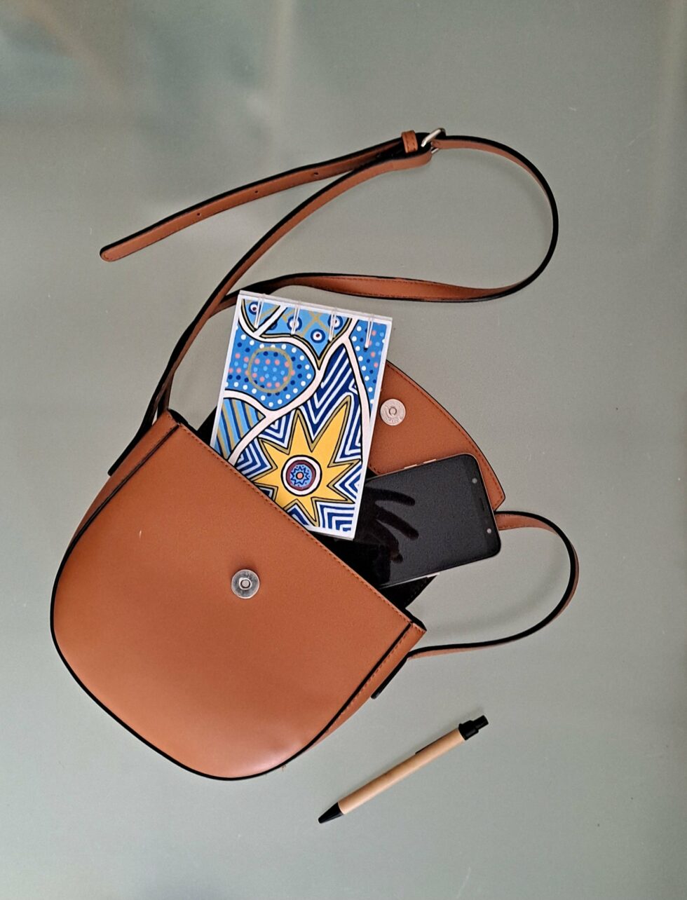 Carnet BLUE SUN format idéal pour sac à main.