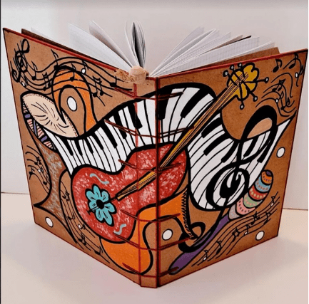 Carnet personnalisé pour musicien