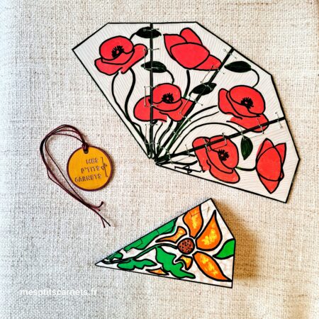 Éventail COQUELICOTS